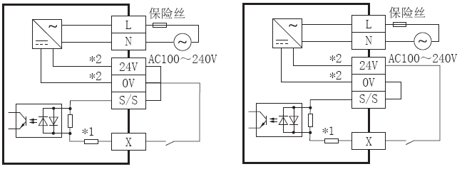 FX3S-20MR/ES输入接线图