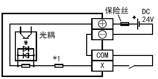 FX3UC-96MT/D输入接线图
